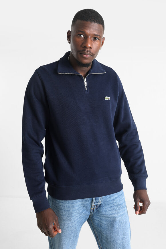Pull en tricot fin côtelé - Navy