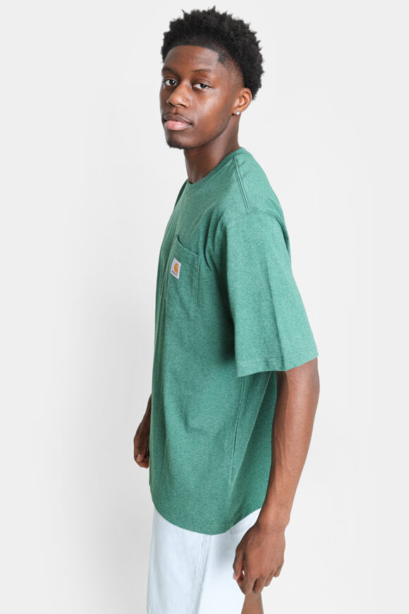 Maglietta tascabile oversize - North Woods Heather