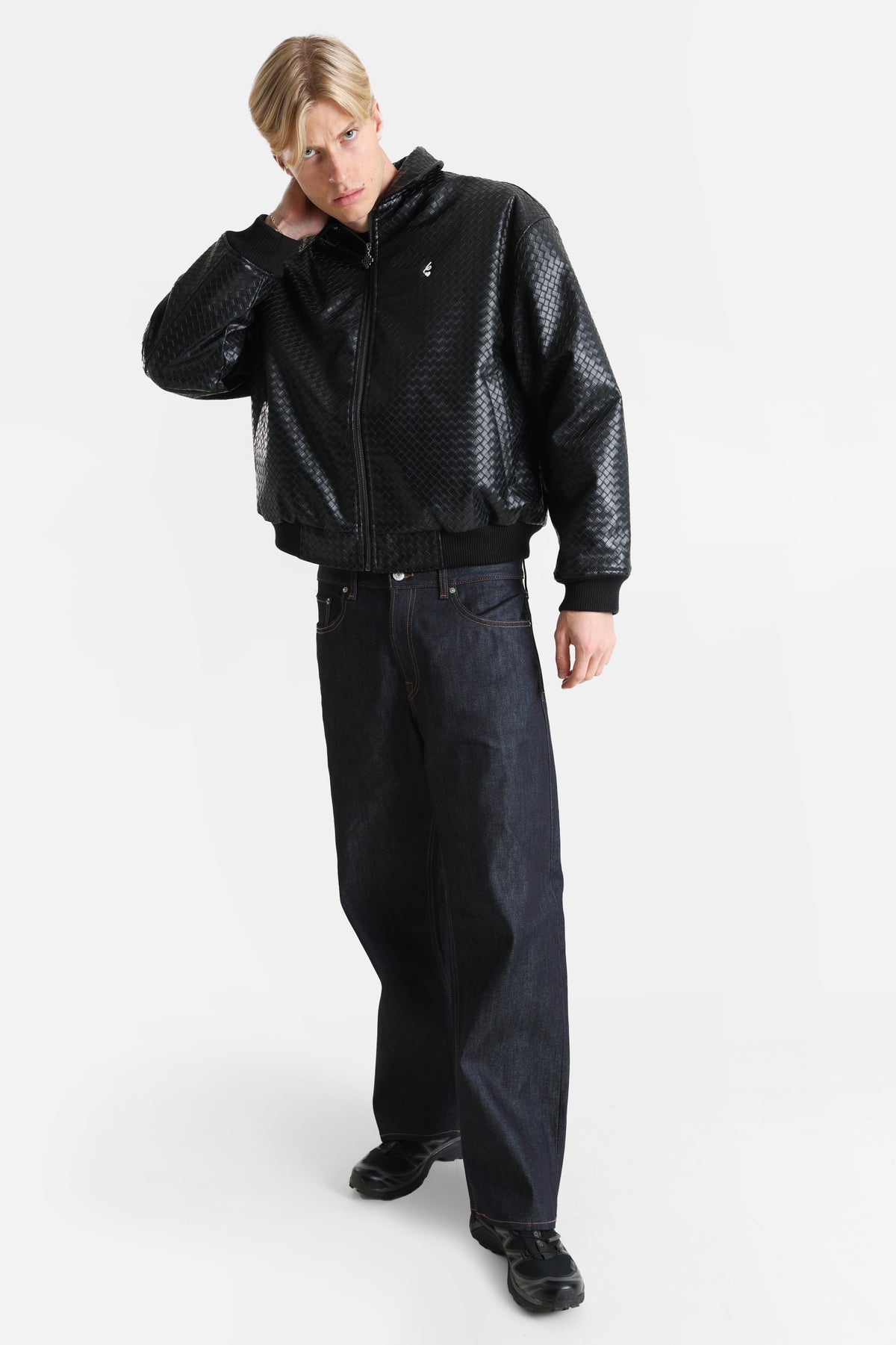 Veste en similicuir - Black