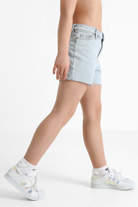 Short en jean - Denim bleu clair