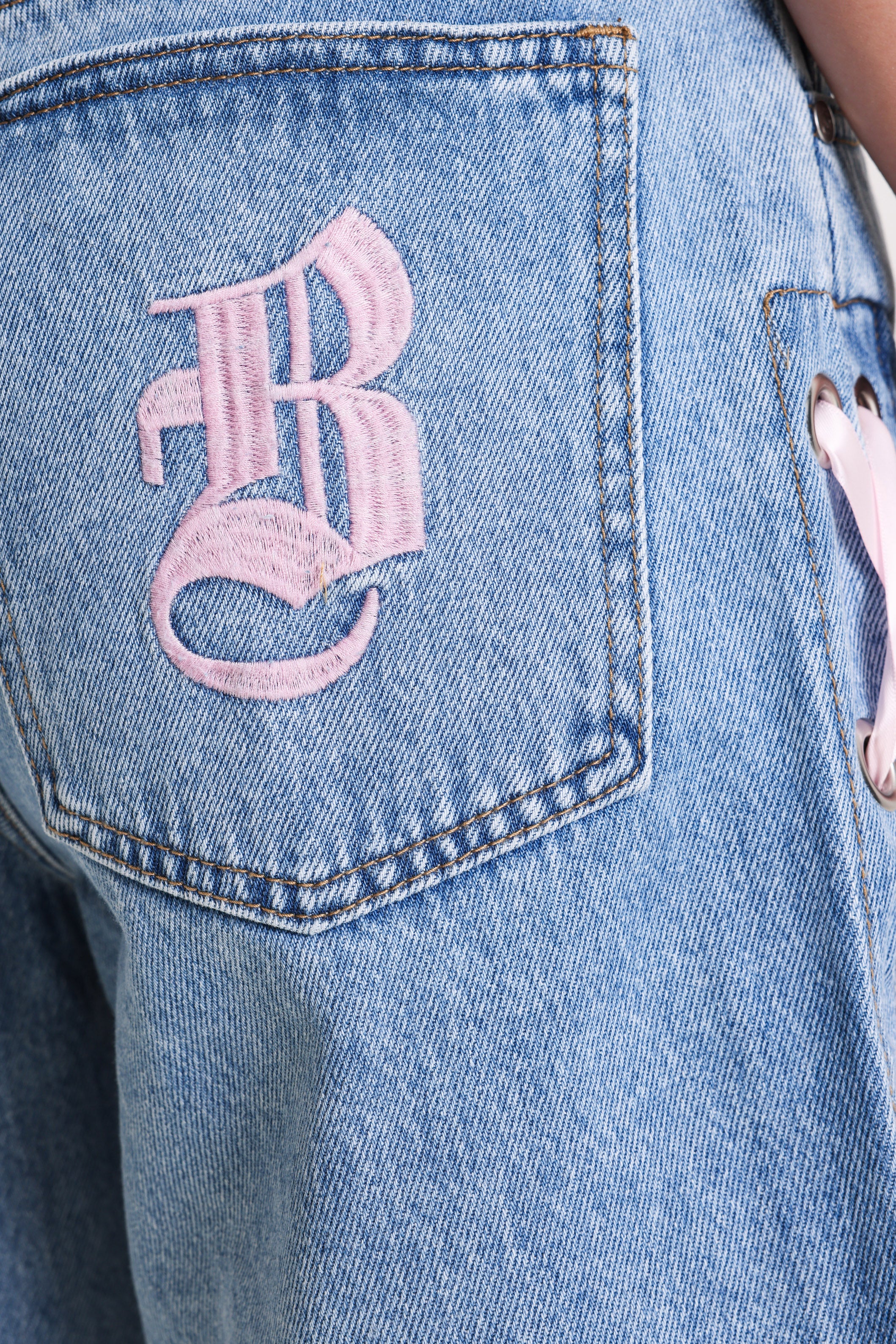 Bermuda in denim - Bleu clair