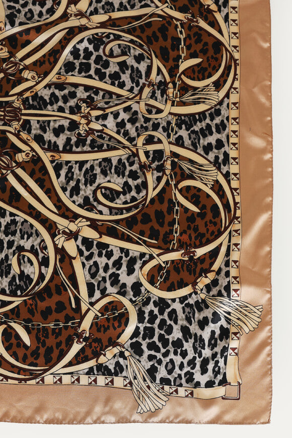 Shawl / Foulard - Brown + Beige