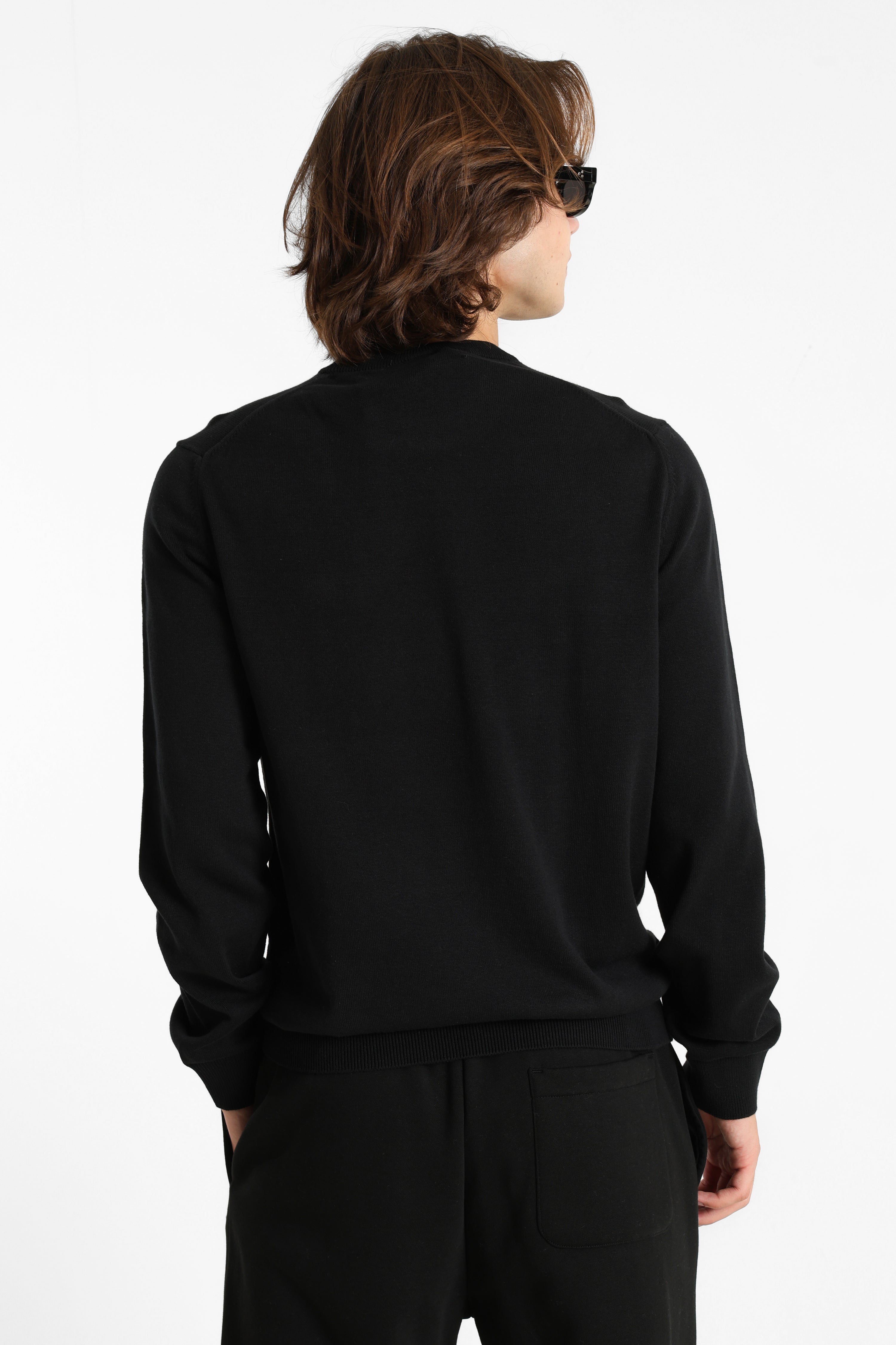 Fine knit sweater - Black