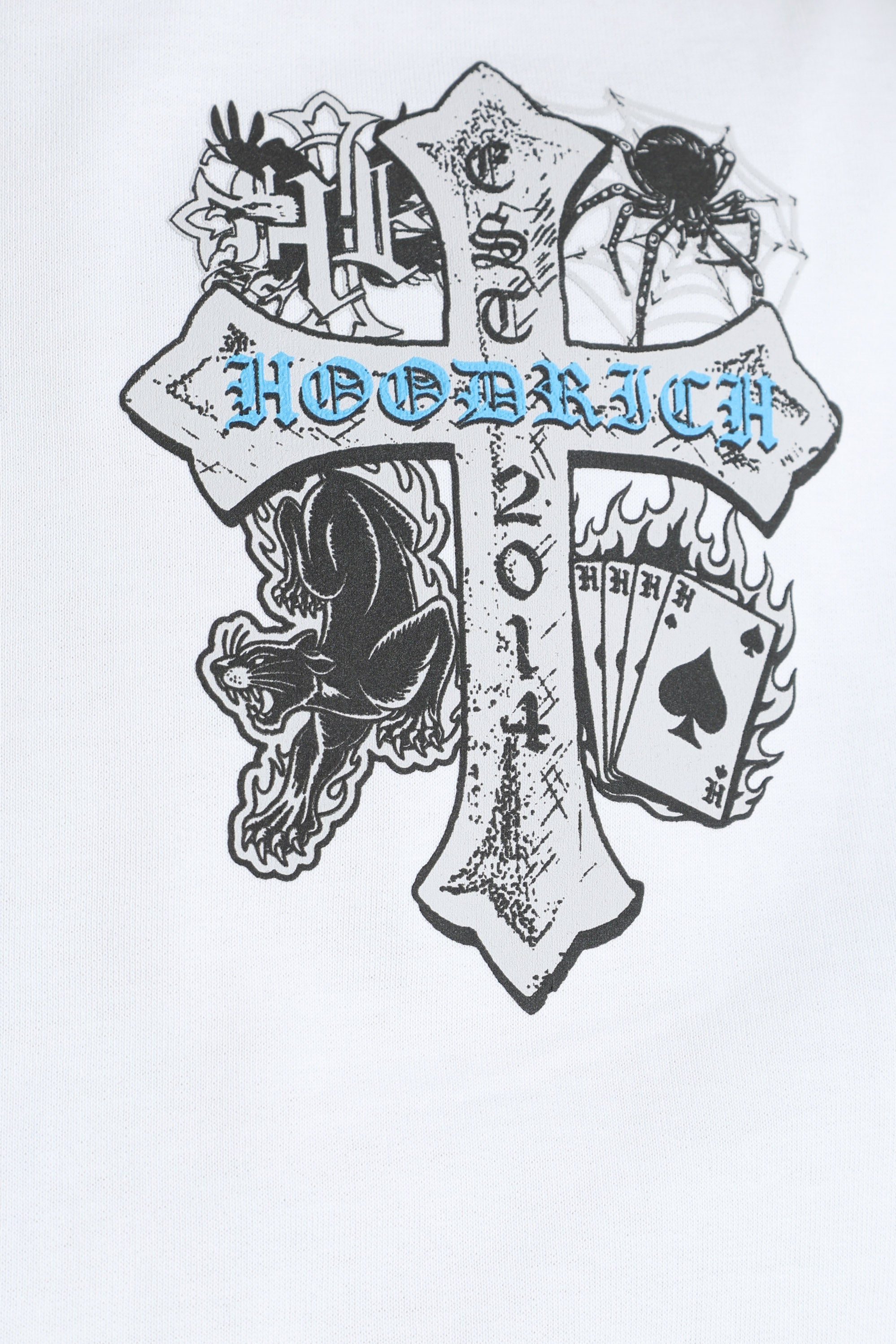 Cross t-shirt ample - White