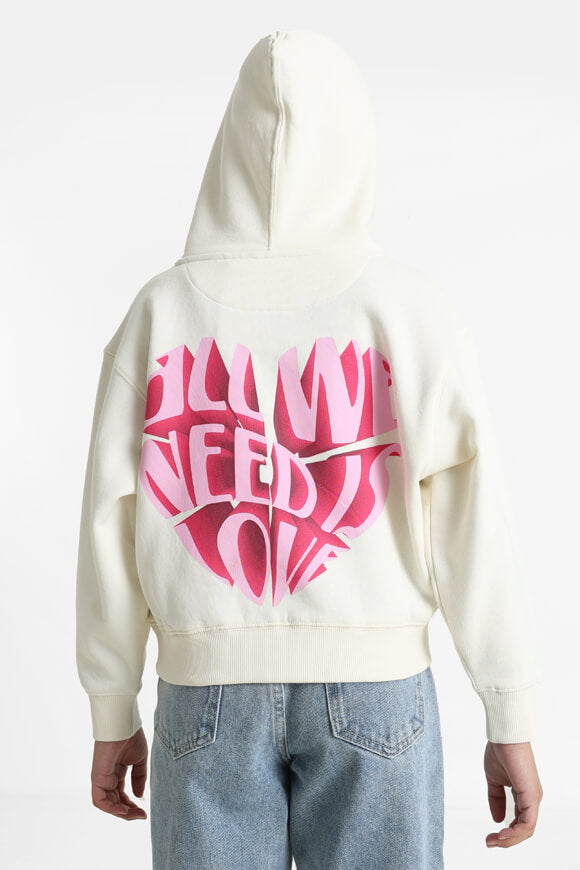 Kapuzensweatshirt - Creme