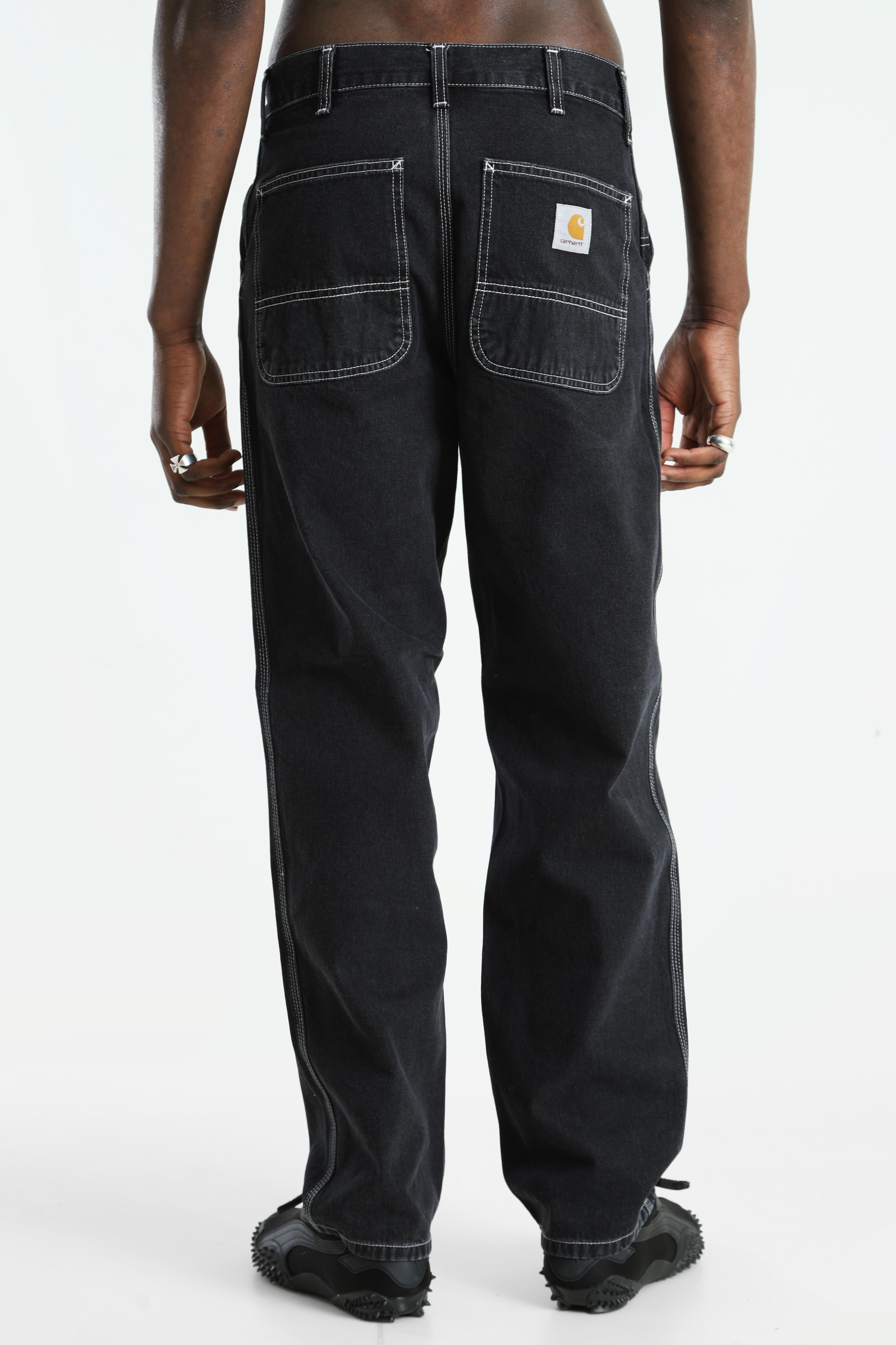 Jean relaxed straight fit - Black Stone Washed