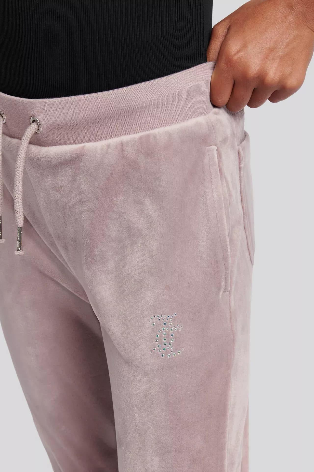Bootcut-Samthose - Purple Dove