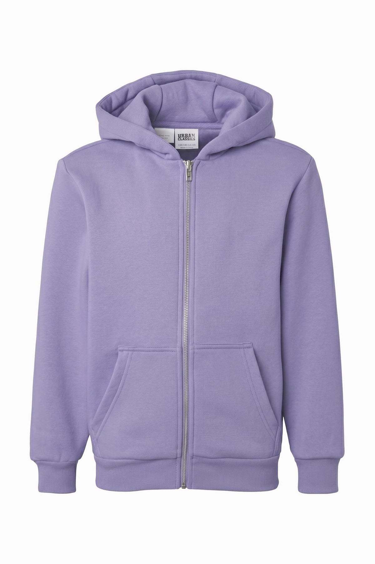Fluffy Kapuzensweatjacke - Electriclilac