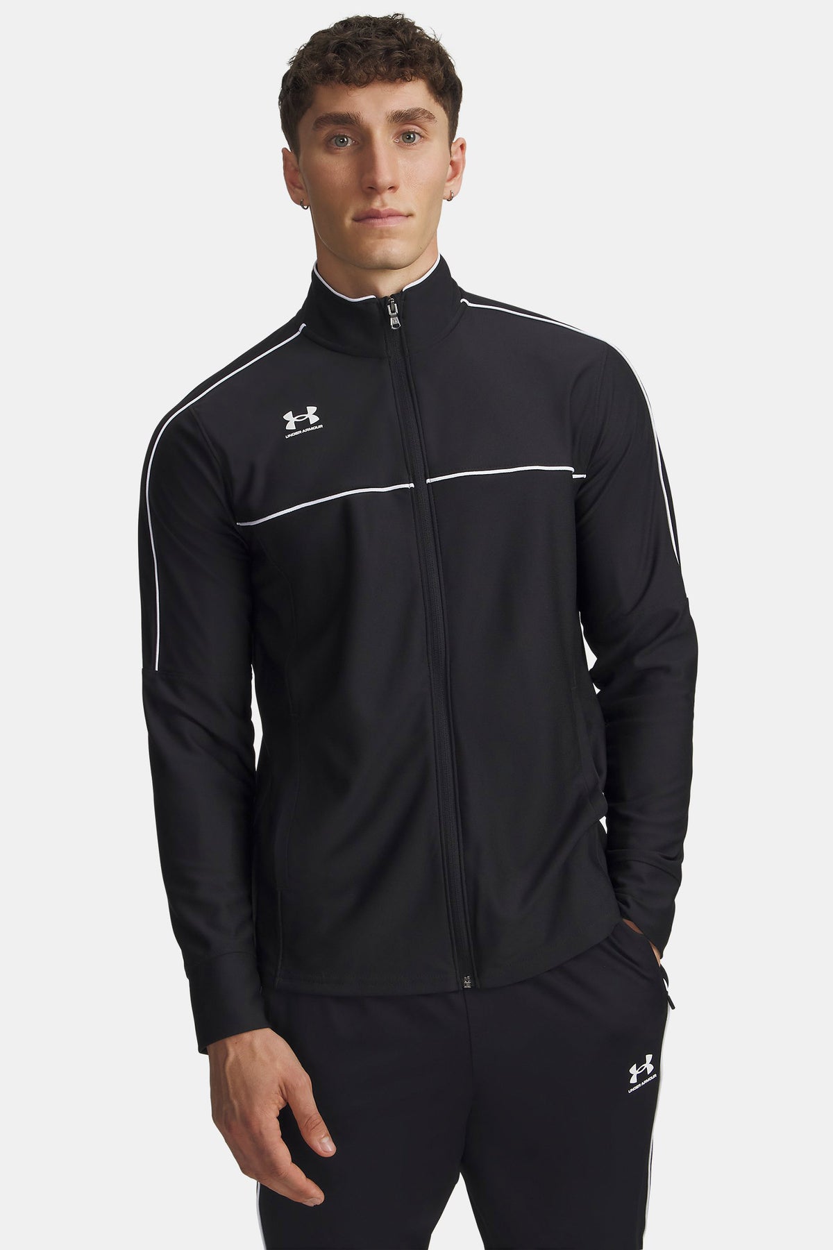 Track jacket - Black + White