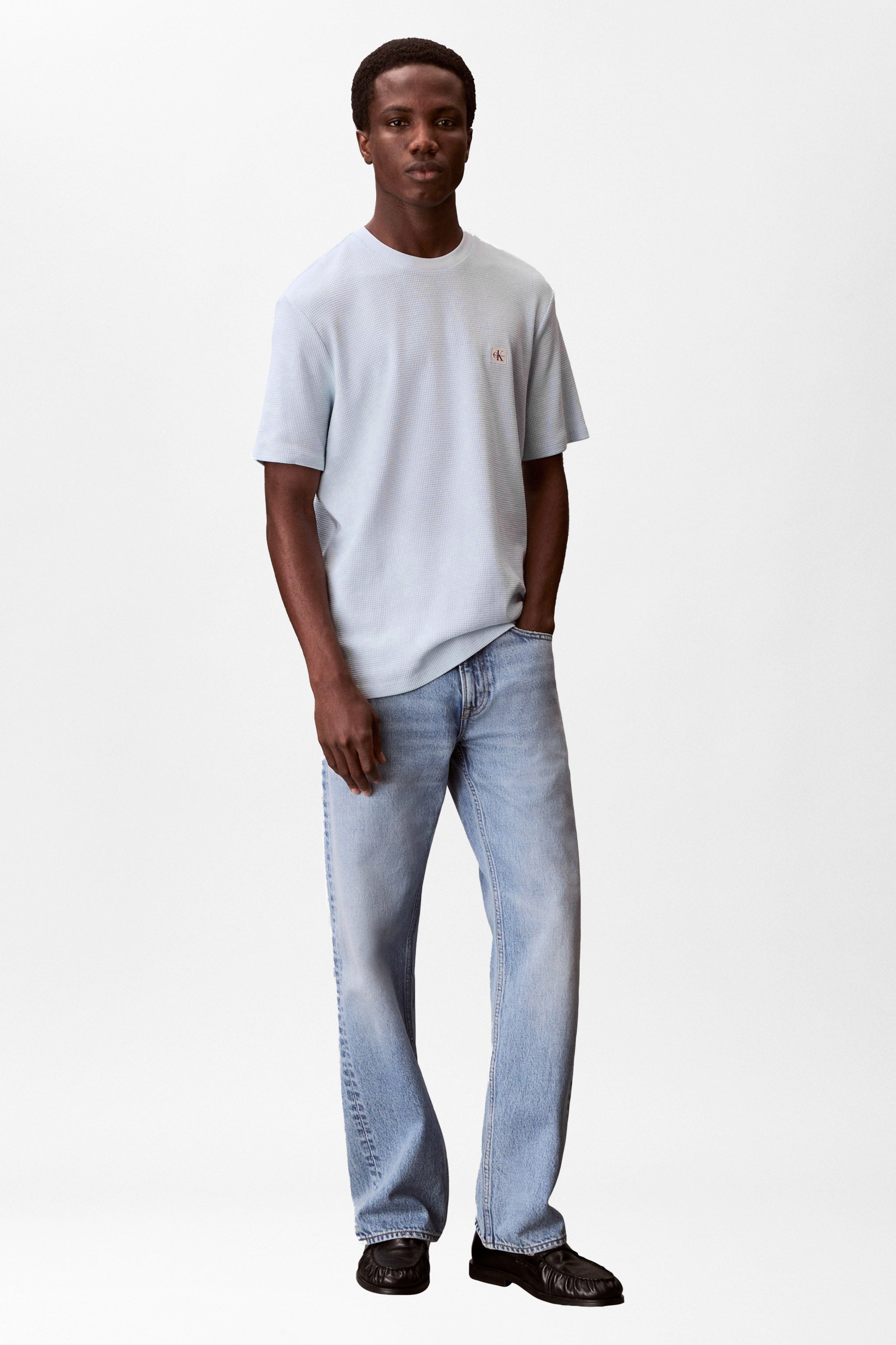 T-Shirt mit Waffelstruktur - Plein Air