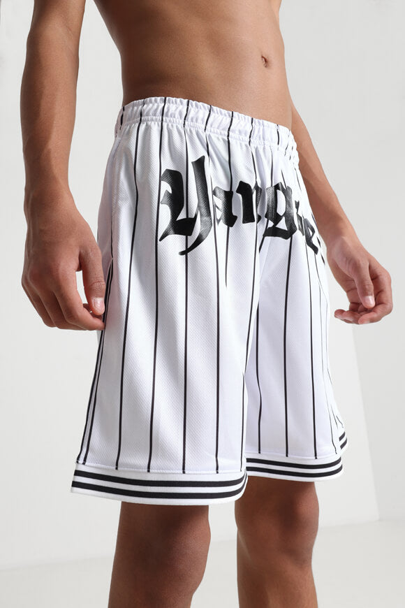 Short en mesh - Blanc + Noir