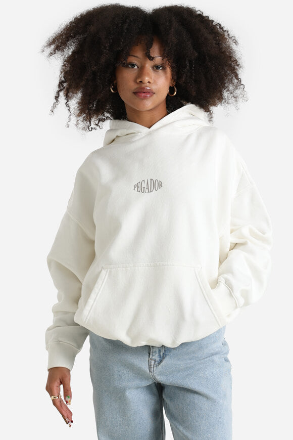 Felpa con cappuccio oversize Kimi - Bianco caldo lavato