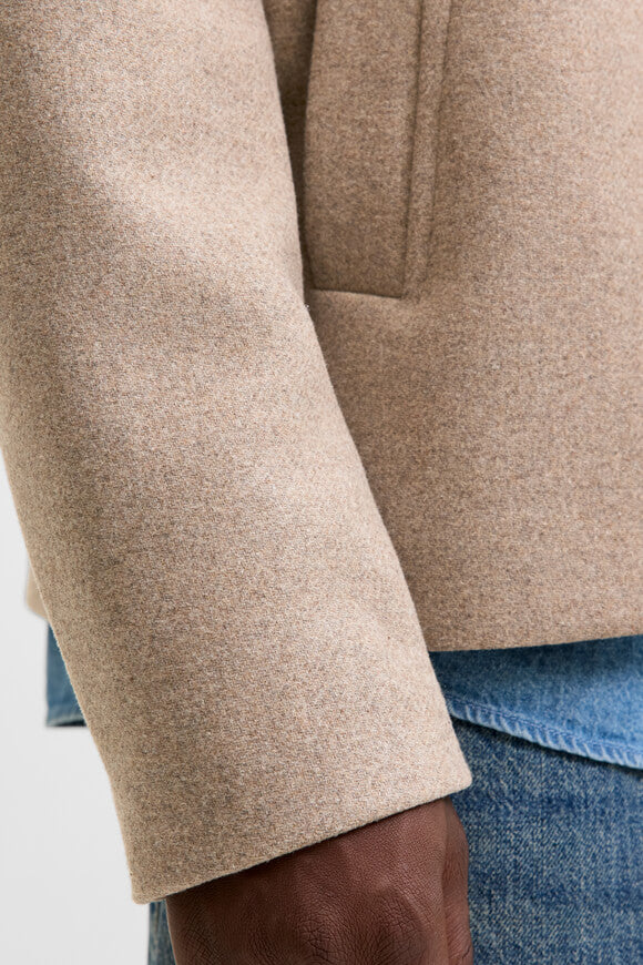 JJEHARRISON manteau court - Greige