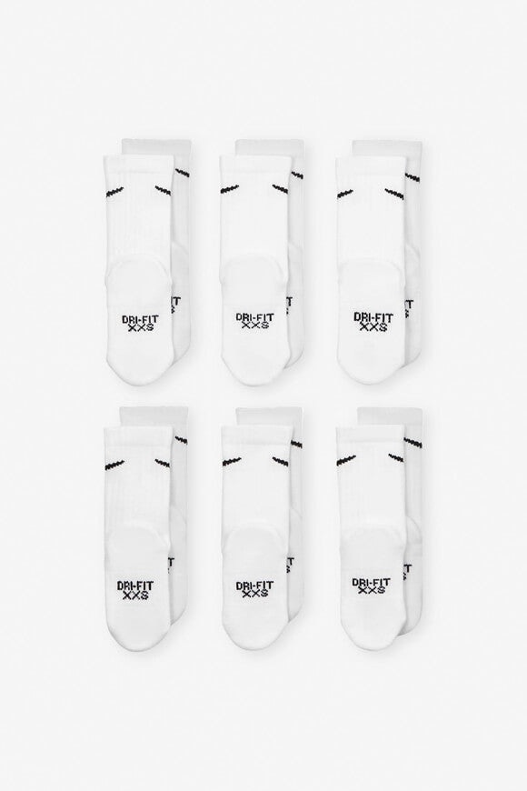 Performance Basics Sechserpack Kids Socken - White