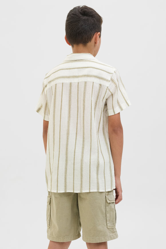 JORTAVIRA chemise en tissu structuré - Cloud Dancer