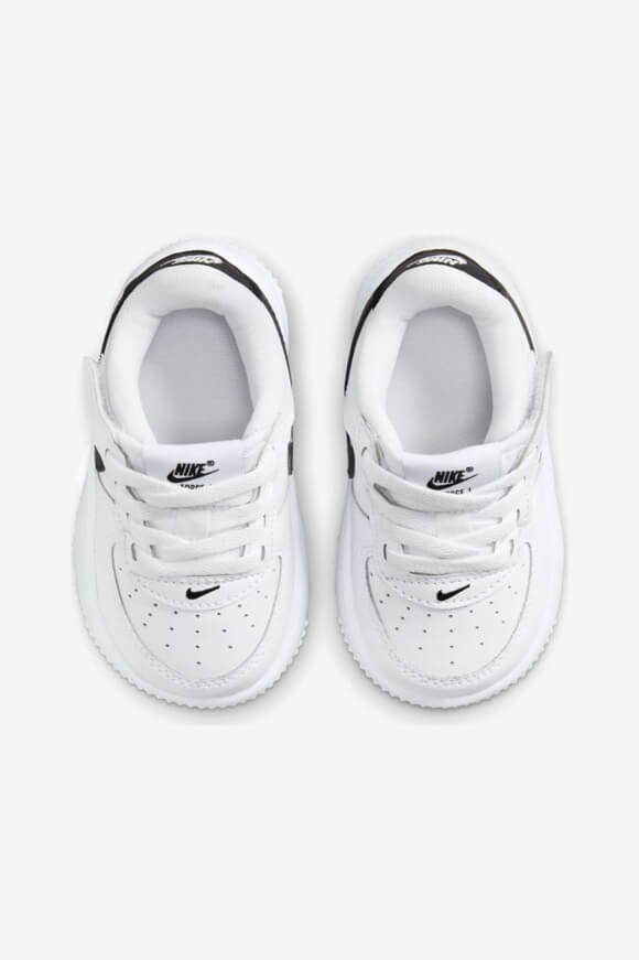 Force 1 EasyOn Baby Sneaker - White + Black