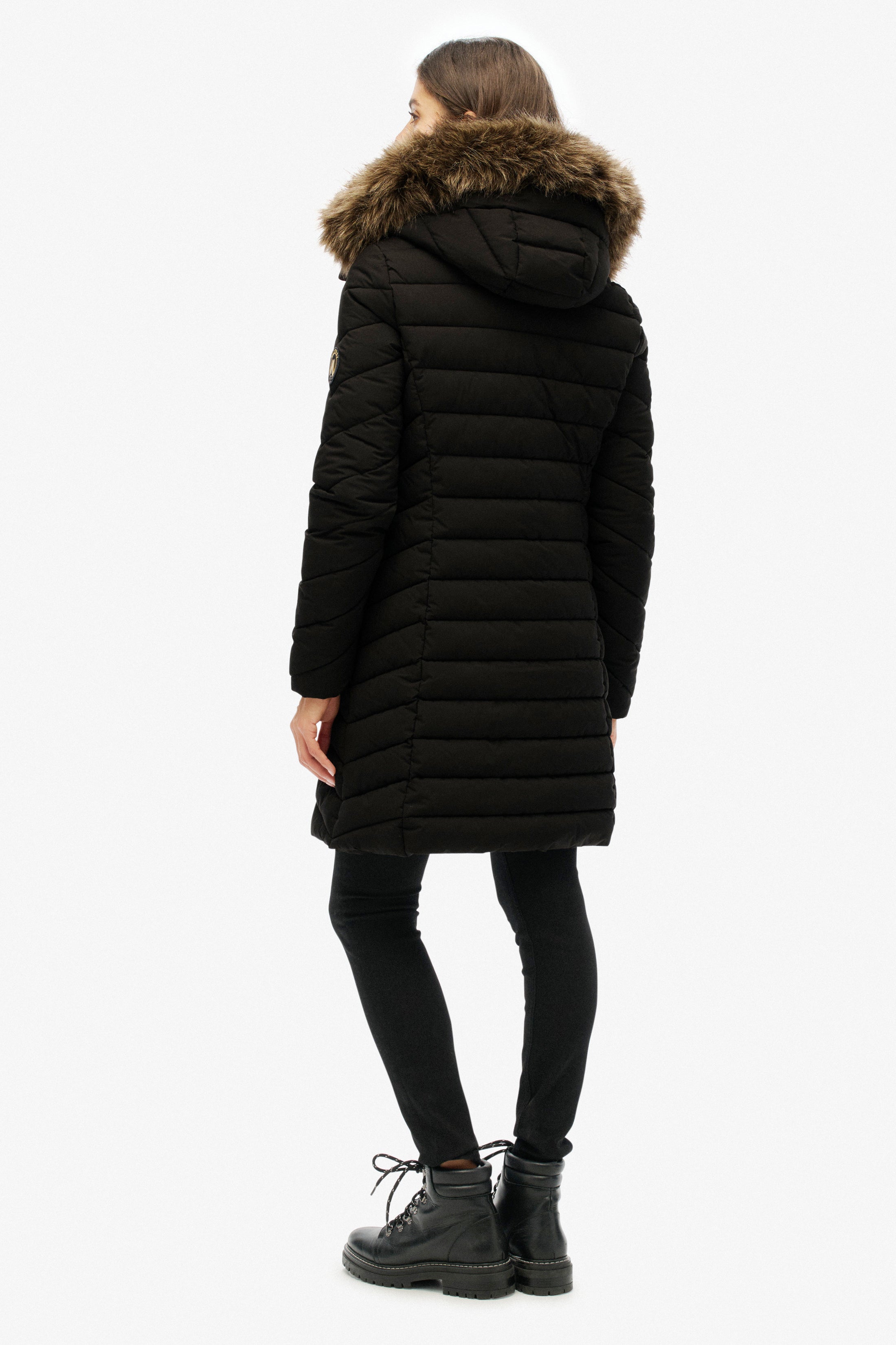 Puffermantel - Black