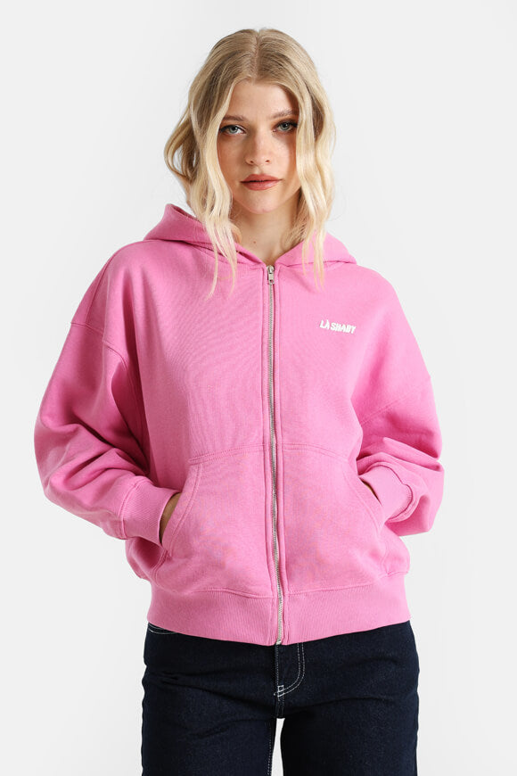 Felpa oversize con cappuccio - Rosa