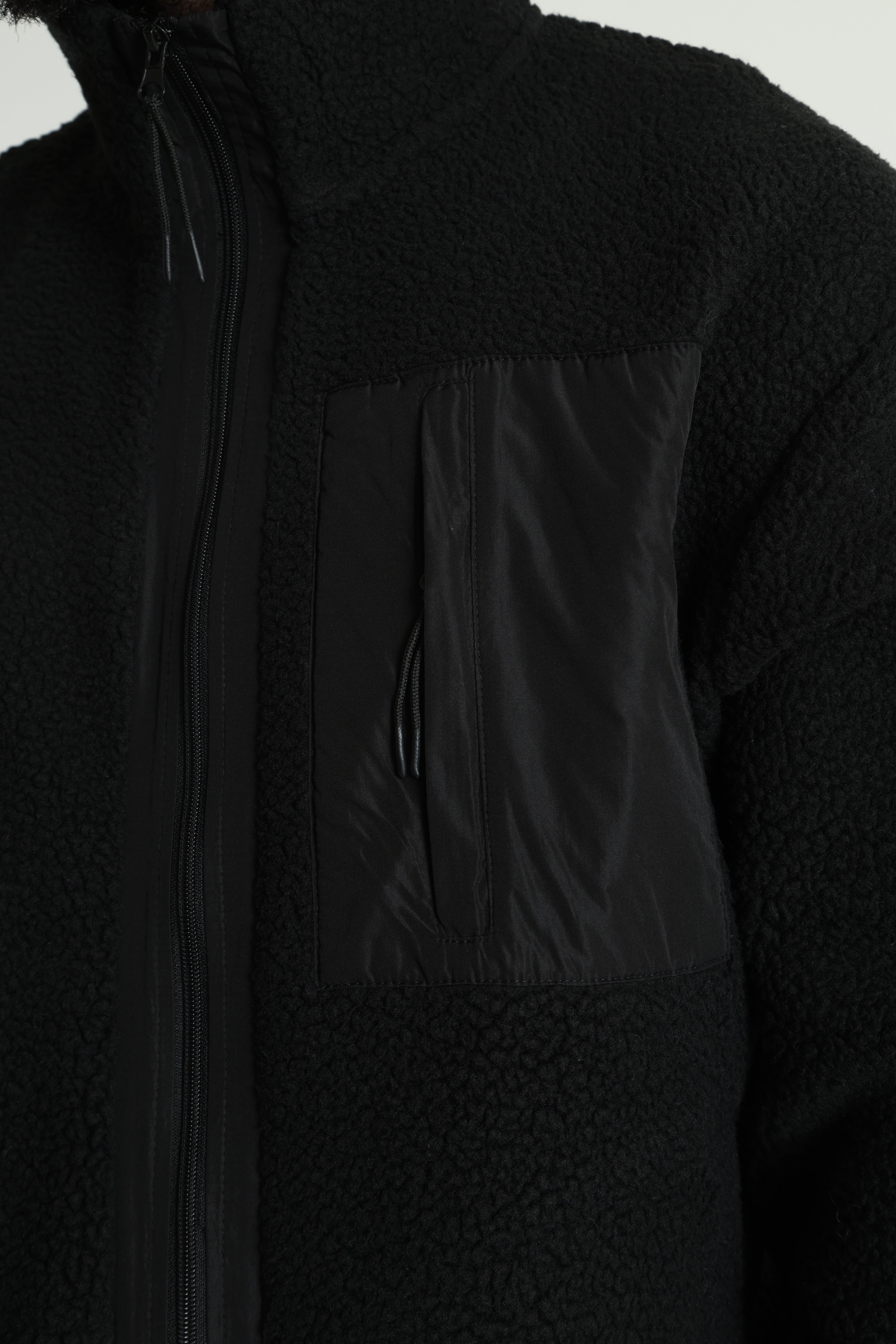 RRJOEY veste en peluche - Black