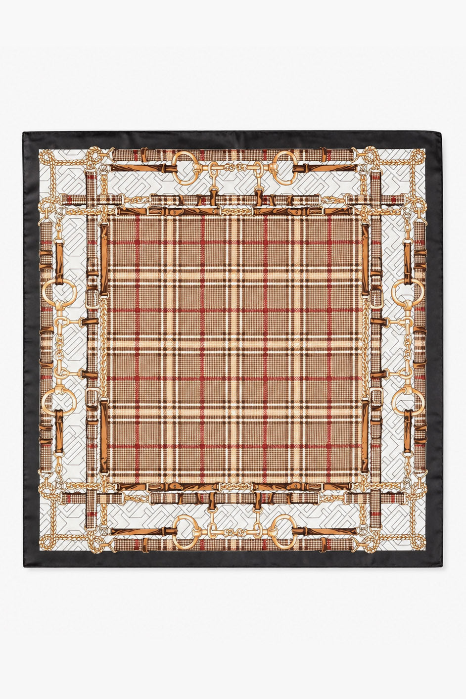 Tuch / Foulard - Brown + Black