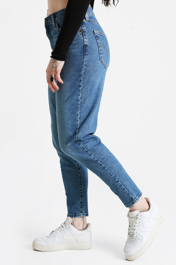 High-waisted mom jeans L27 - Denim Blue