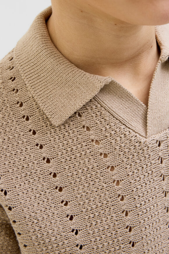 JORPAROS polo en tricot - Safari