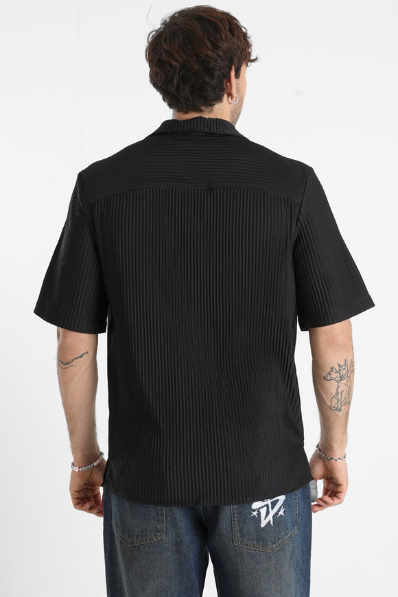 Camicia a pieghe - Nero