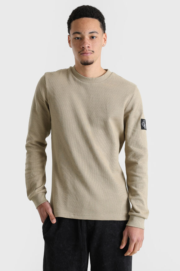 Langarmshirt mit Waffelstruktur - Tree House