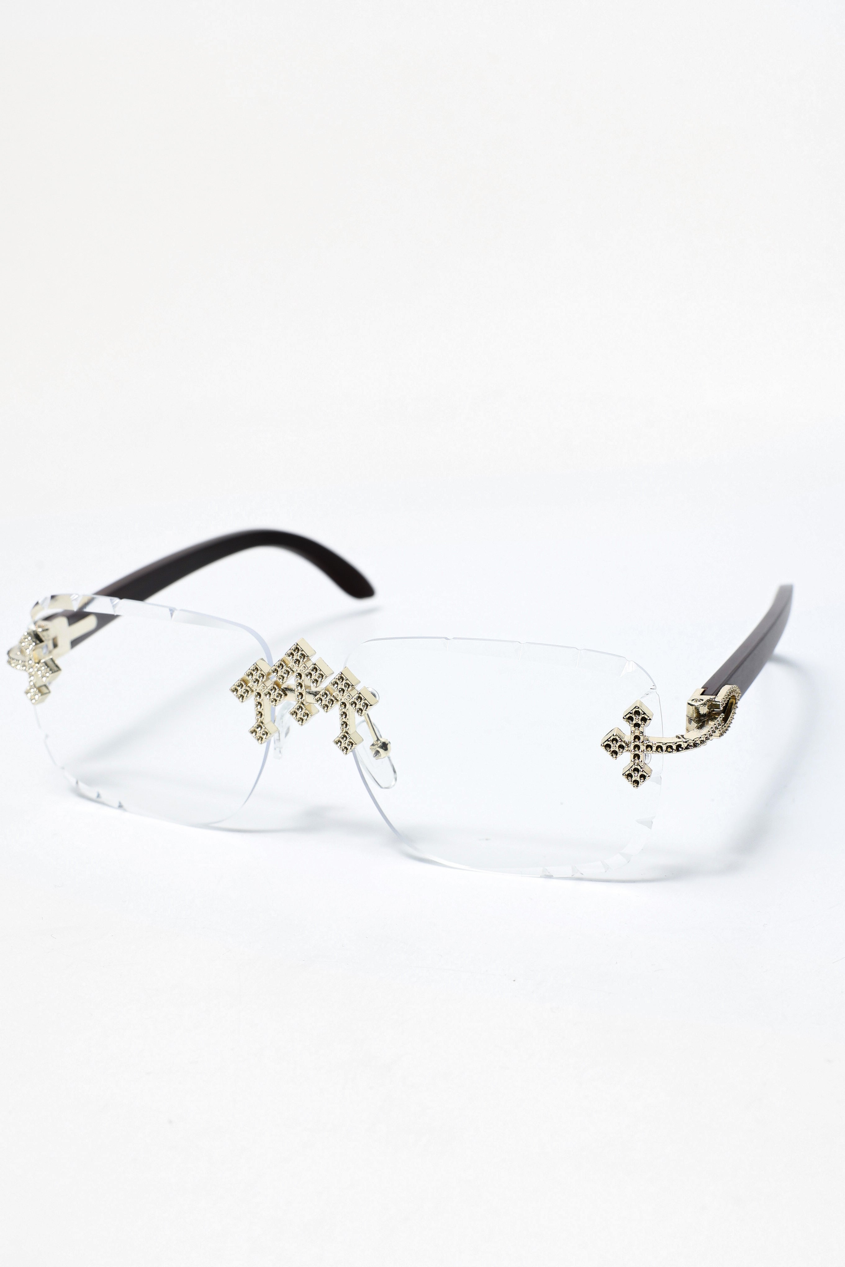 Brille - Clear + Gold + Brown
