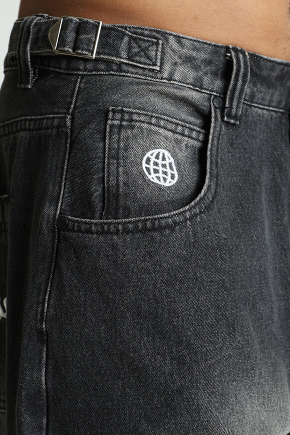 Jeans cargo baggy fit - nero