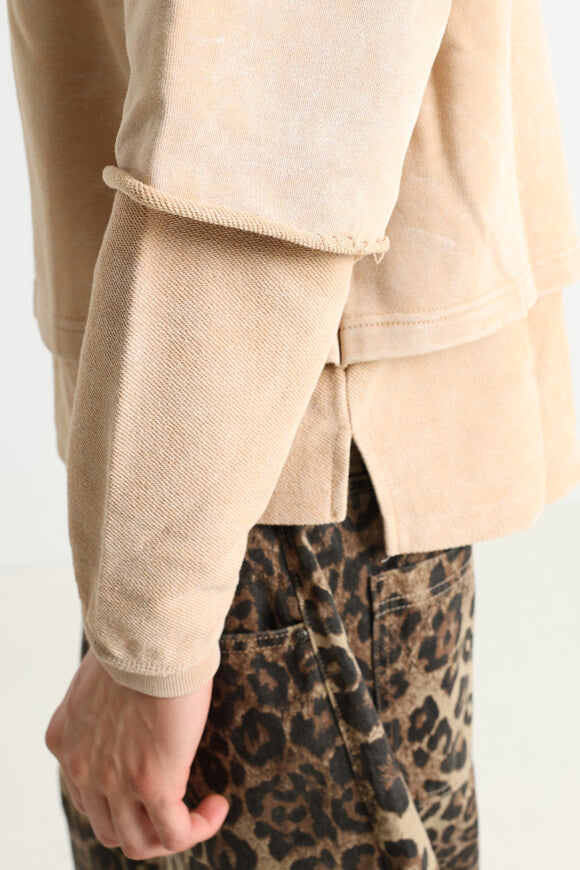 Sweatshirt ample - Beige