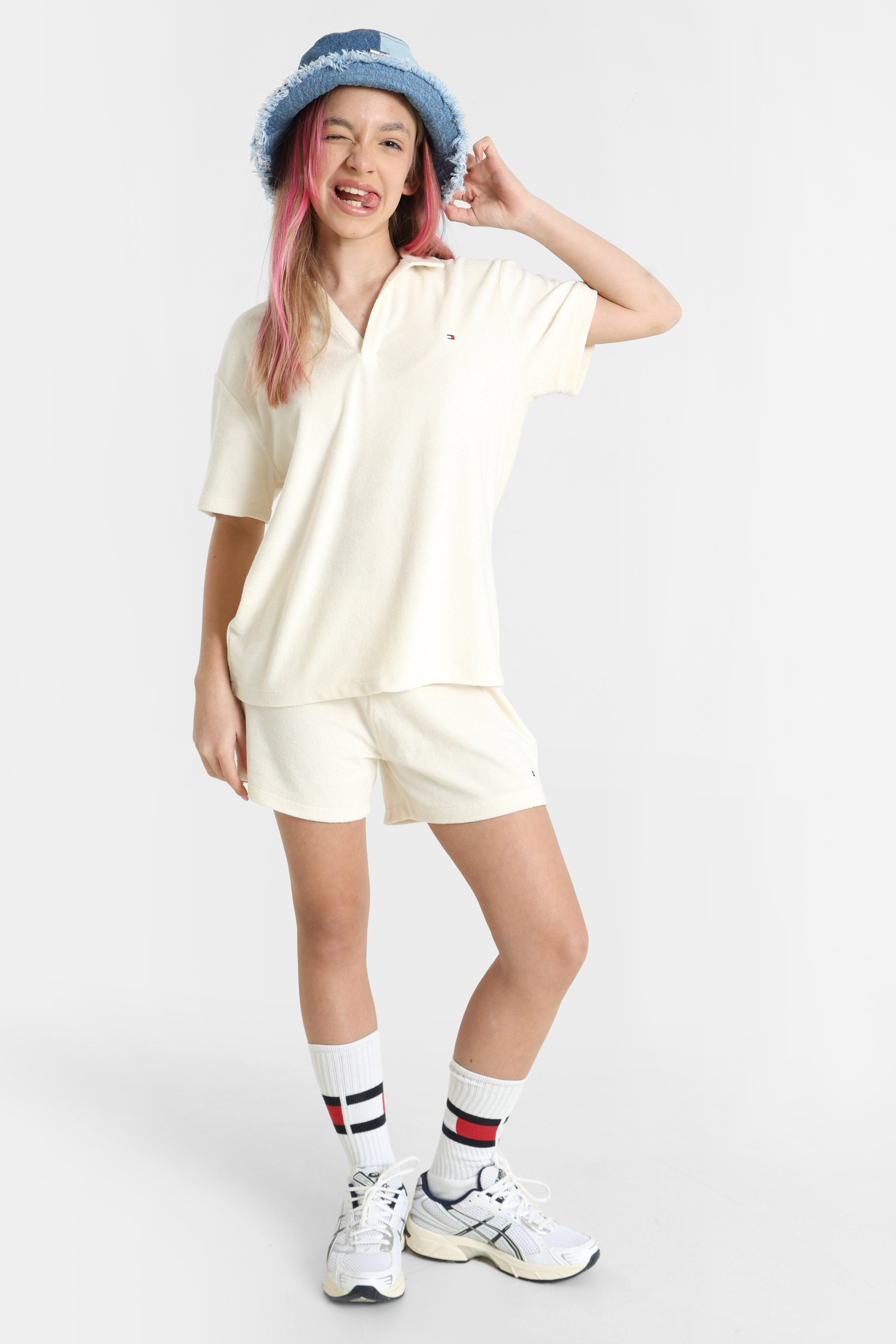 Frottee T-Shirt - Calico