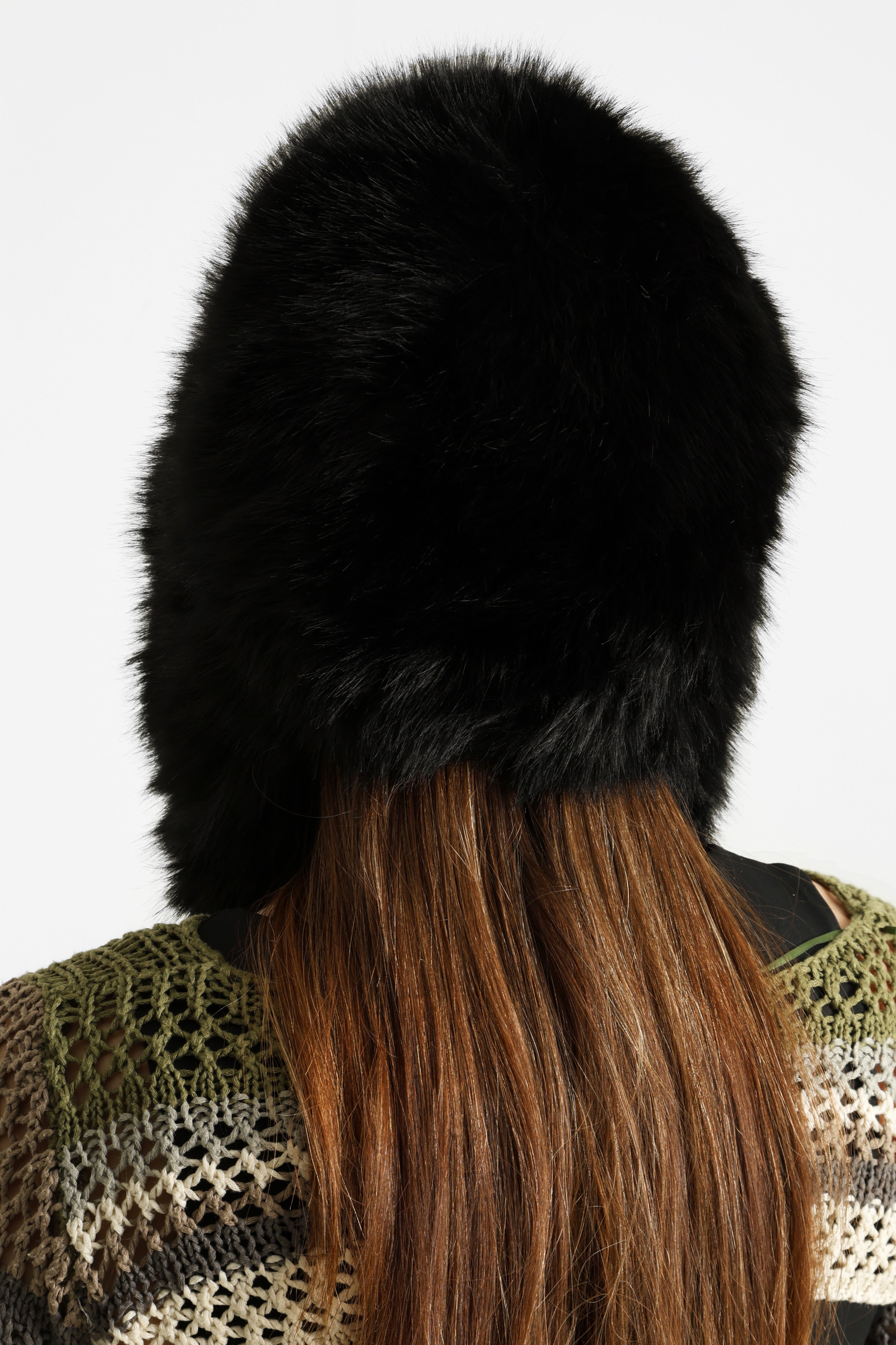 Chapka en fourrure synthétique - Black