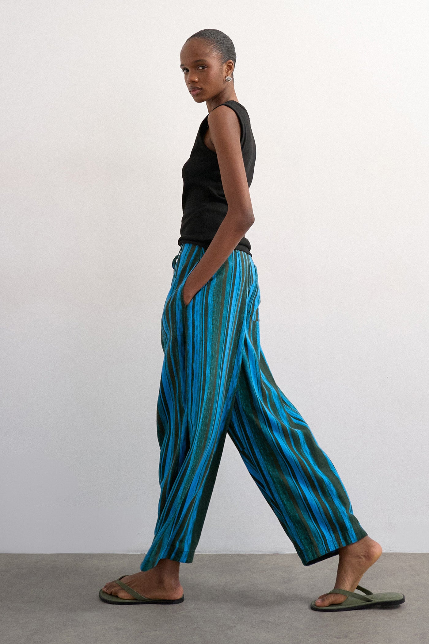 TSALLIE Ballon-Leinenhose - Classic Blue