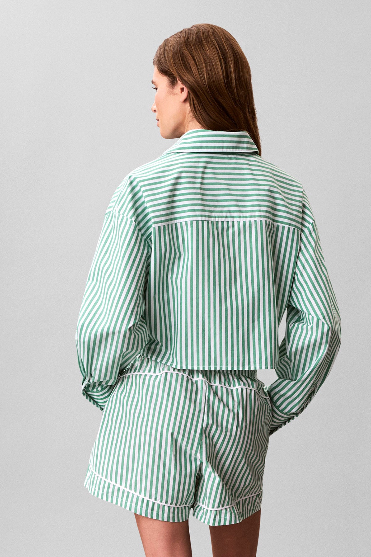 Crop Hemd - Gras Green