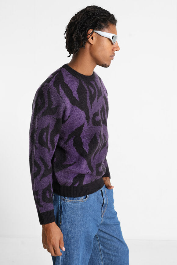 Pull en maille Anarchietour - Black + Purple