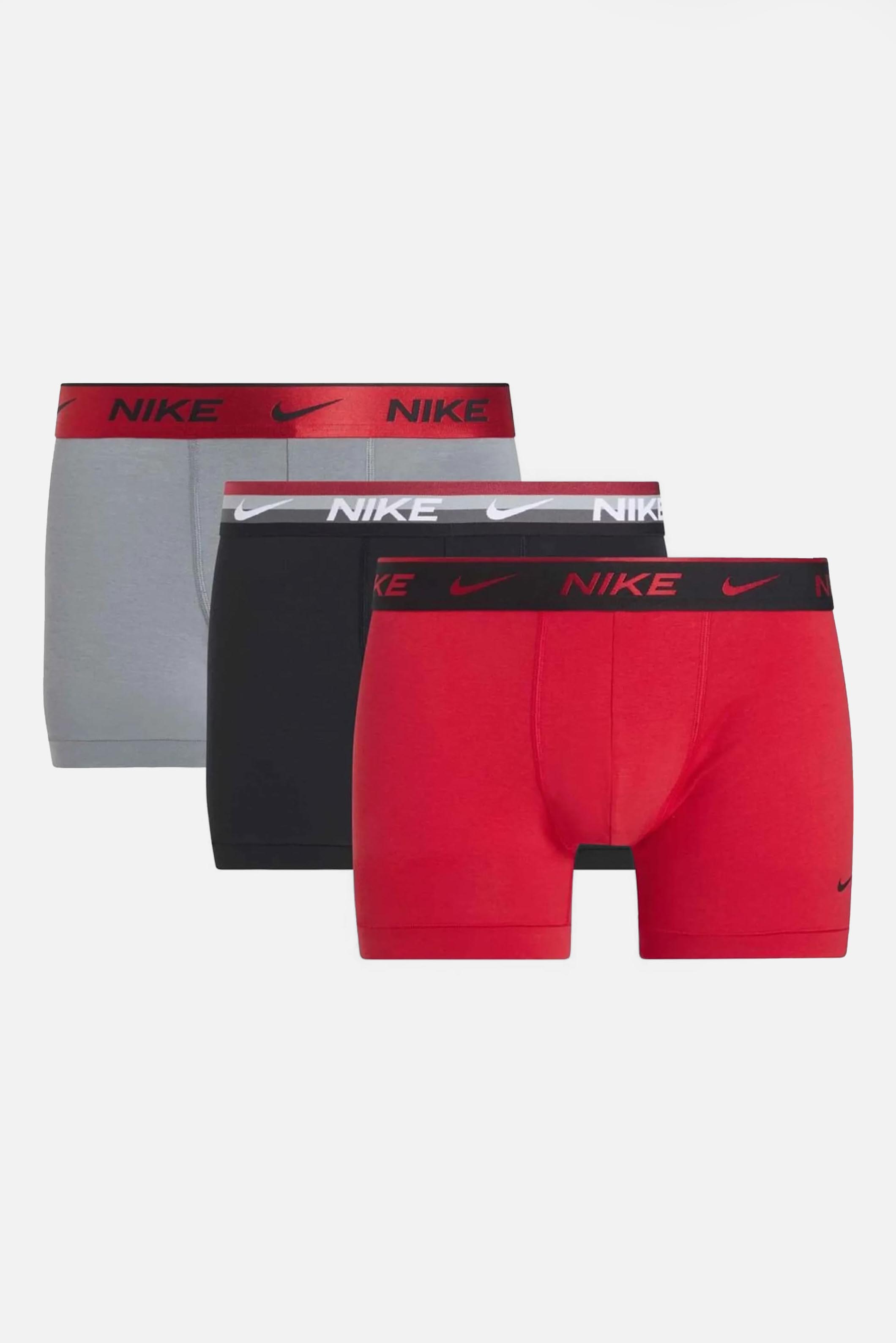 Dreierpack Boxershorts - Black + Red + Grey