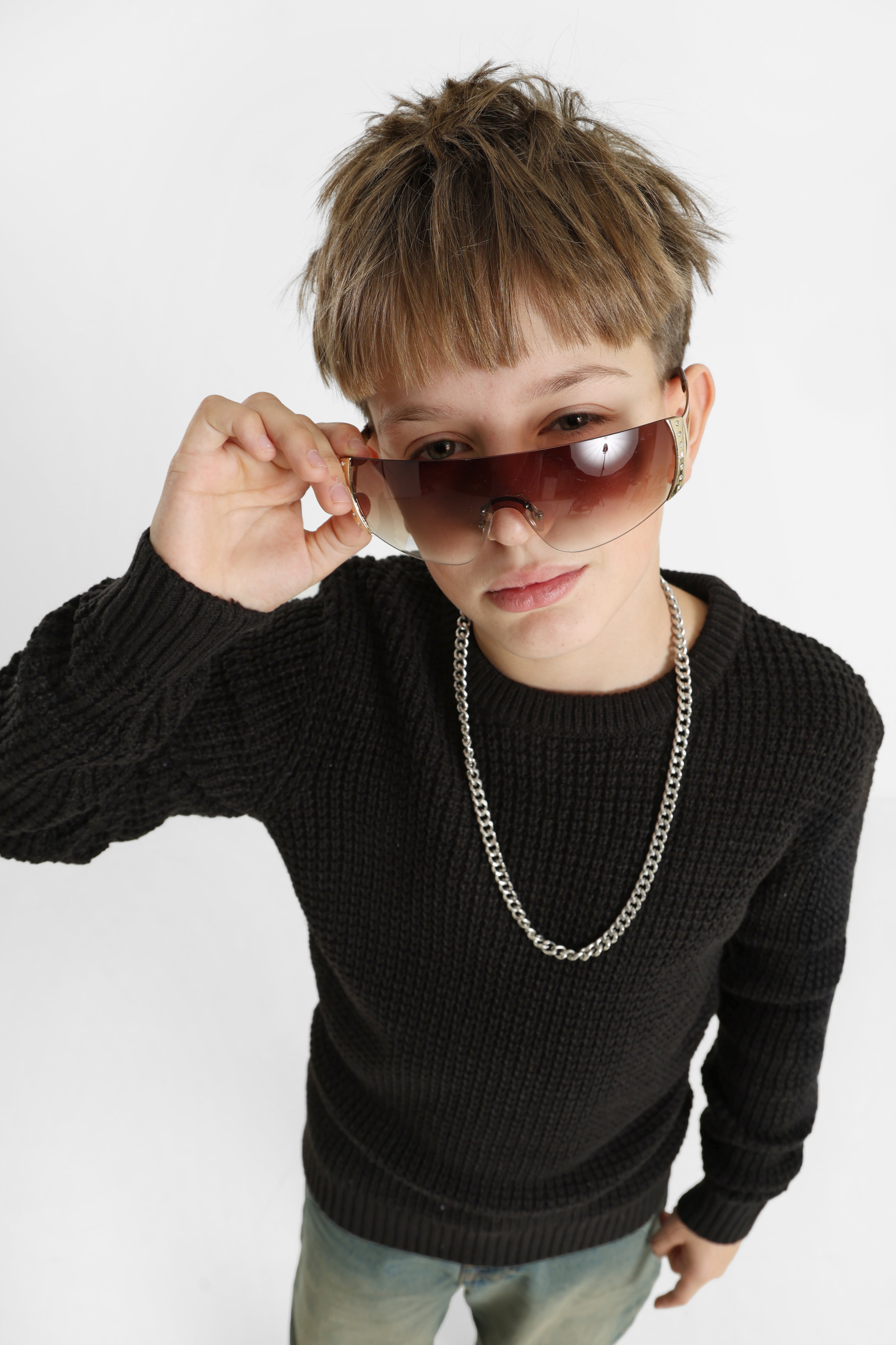 JJGLOBAL - Maglia in maglia - Nero