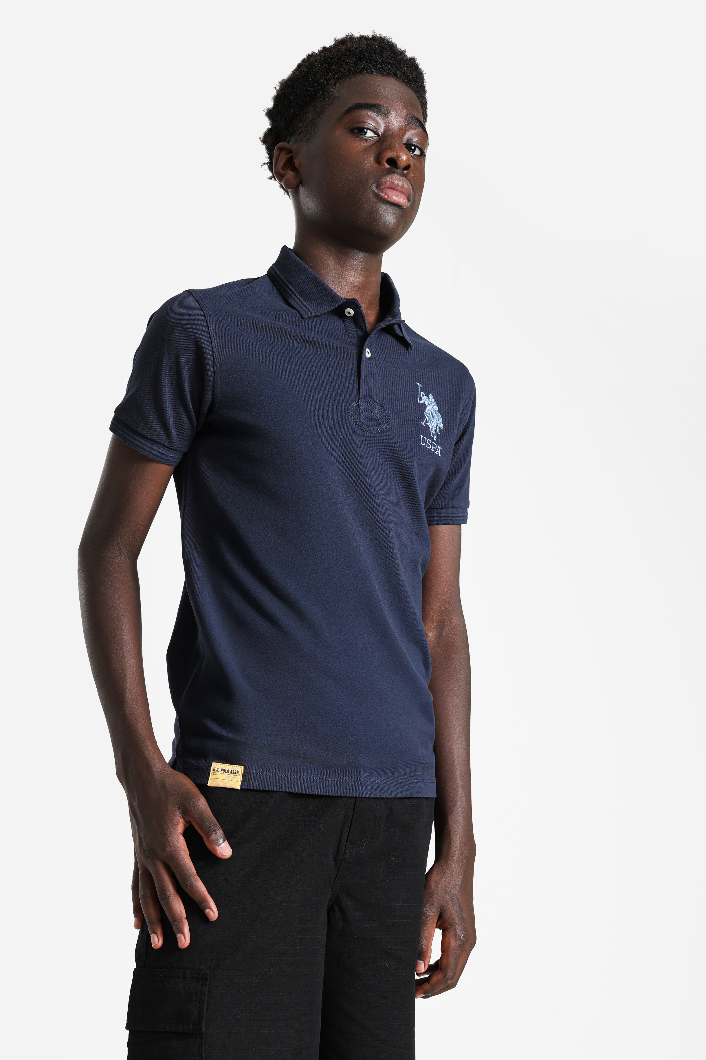 Polo Farid - Navy + Light Blue