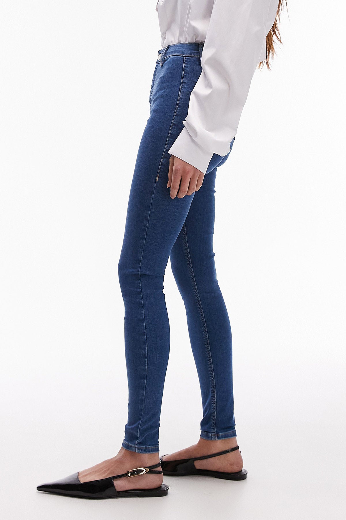 TSJONI Skinny Fit jeans L32 - Medium Blue Denim