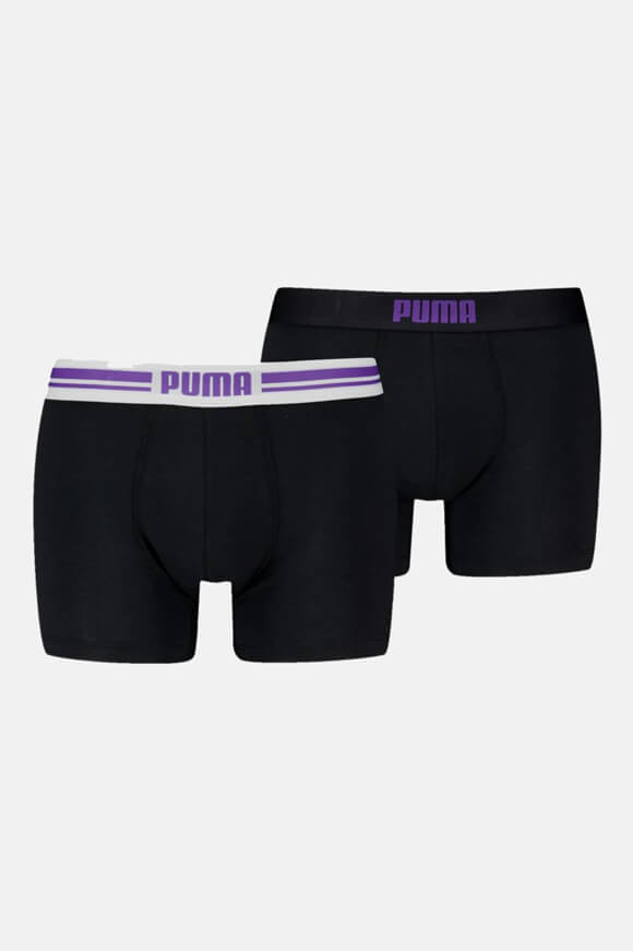 Doppelpack Boxershorts - Black + Violet