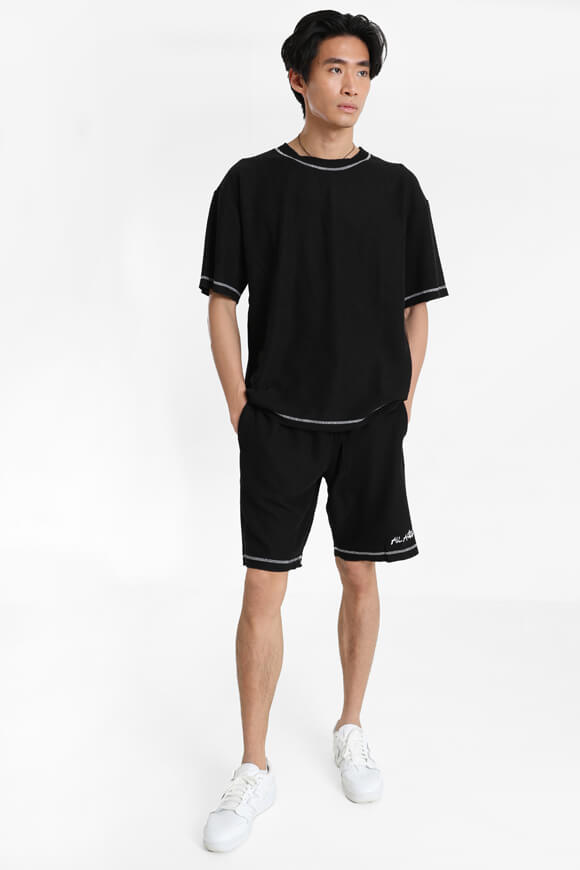 Maglietta strutturata - Nero