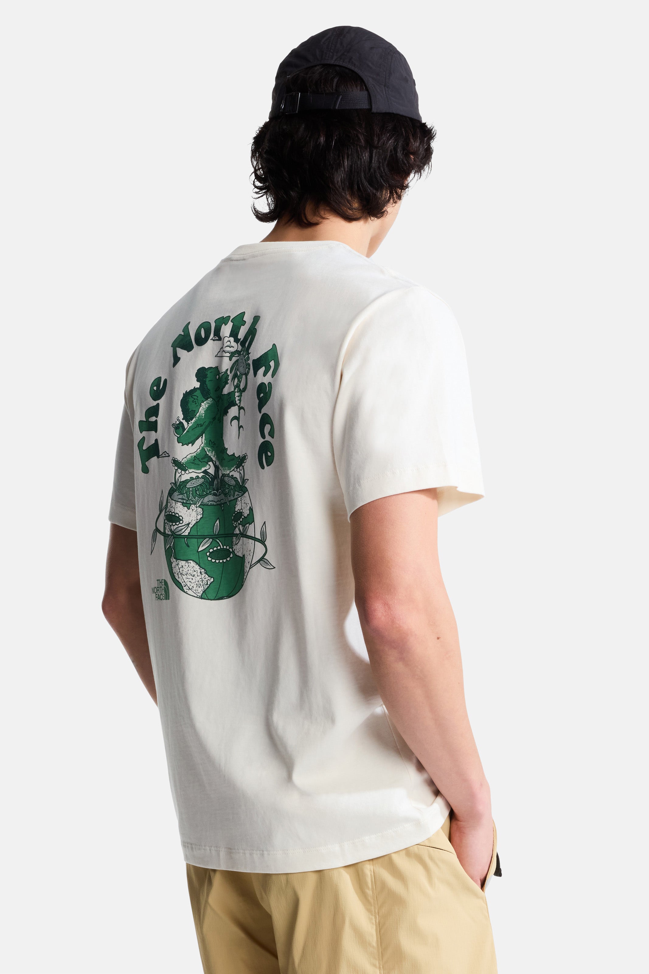 Retro Earth t-shirt - White Dune