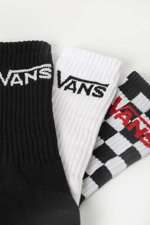 Dreierpack Socken - Weiss + Schwarz