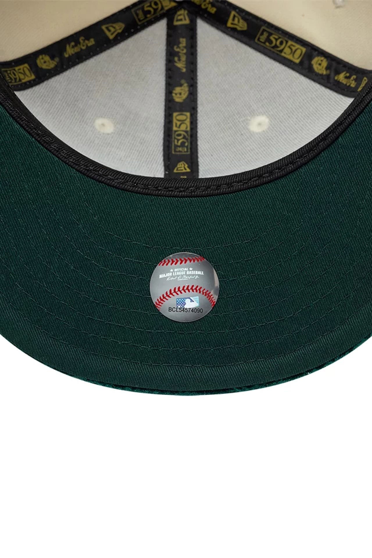 Casquette 59fifty - Light Beige + Dark Green