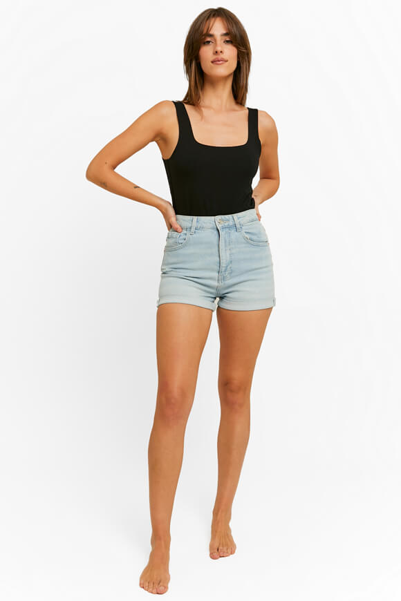 Mom fit jeans shorts - Light Blue Used