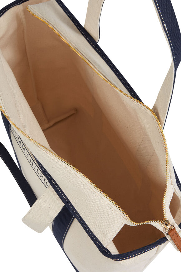 Borsa da spiaggia in tela estiva - Blu spaziale