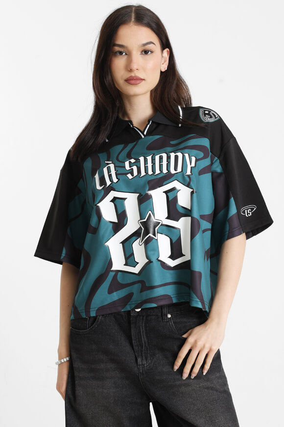 Mesh polo shirt - Dark green