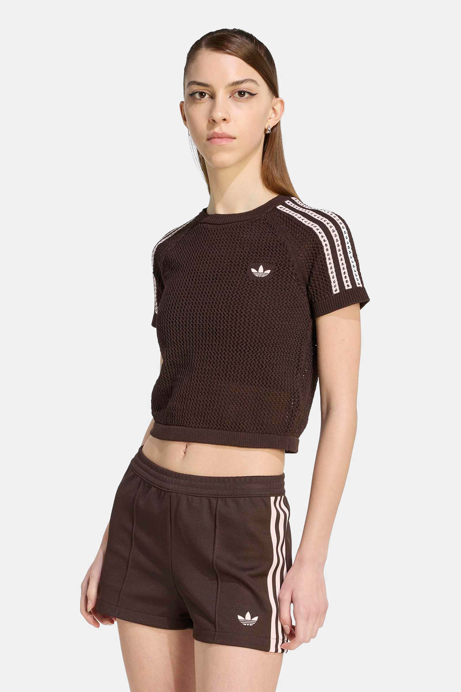 Häckel Crop T-Shirt - Aurora Coffee