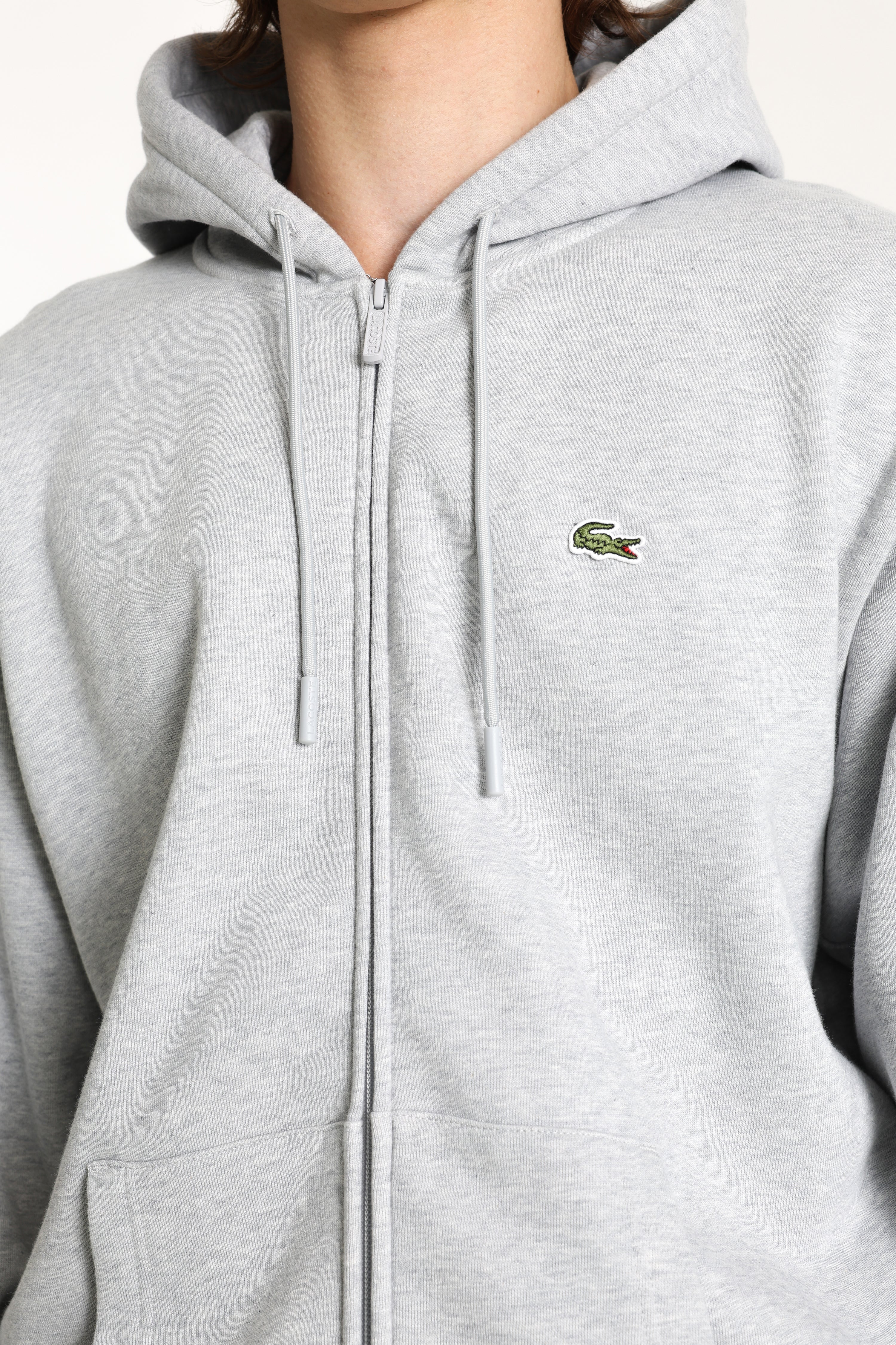 Felpa con cappuccio e zip - Silver Chine
